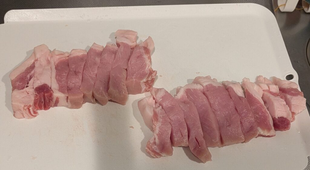 拍子木切り豚肉
